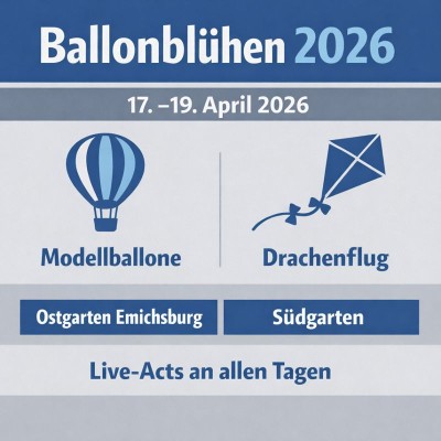 Ballonblühen findet vom 17. bis 19. April 2026 statt